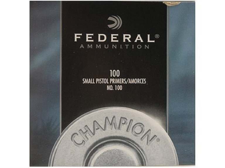 Federal Small Pistol Primers #100 Box of 1000