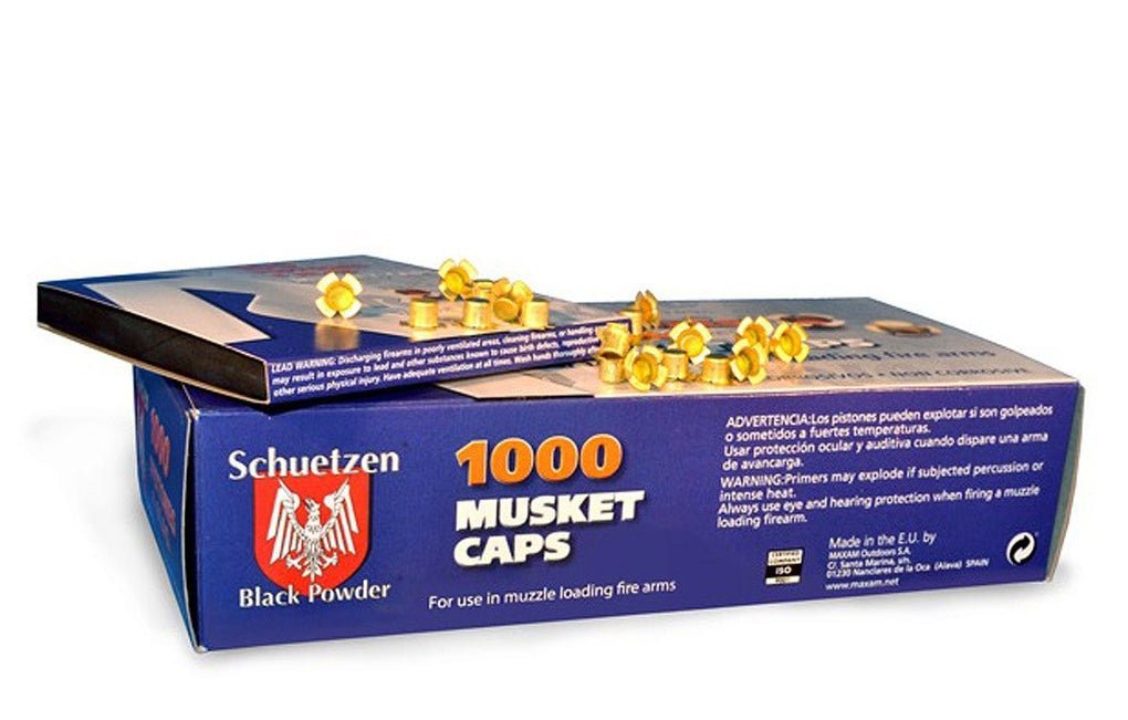 Schuetzen™ Musket Caps – 4 Wing Musket Caps (100 to 5000 Count)